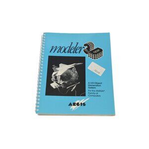 Commodore Amiga Aegis Modeler 3D Demo Manual ONLY 1988 First Edition First Print